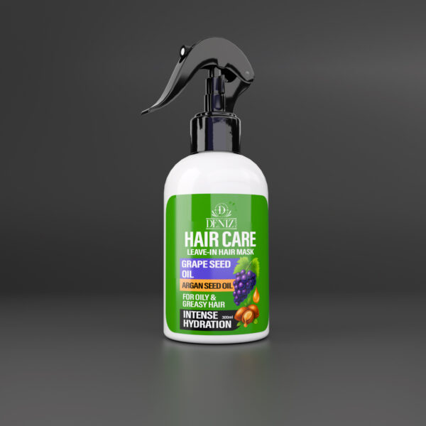 ماسک موی مخصوص موهای چرب 300 میل با روغن هسته انگور و روغن آرگان – آبرسان و کنترل‌کننده چربی مو