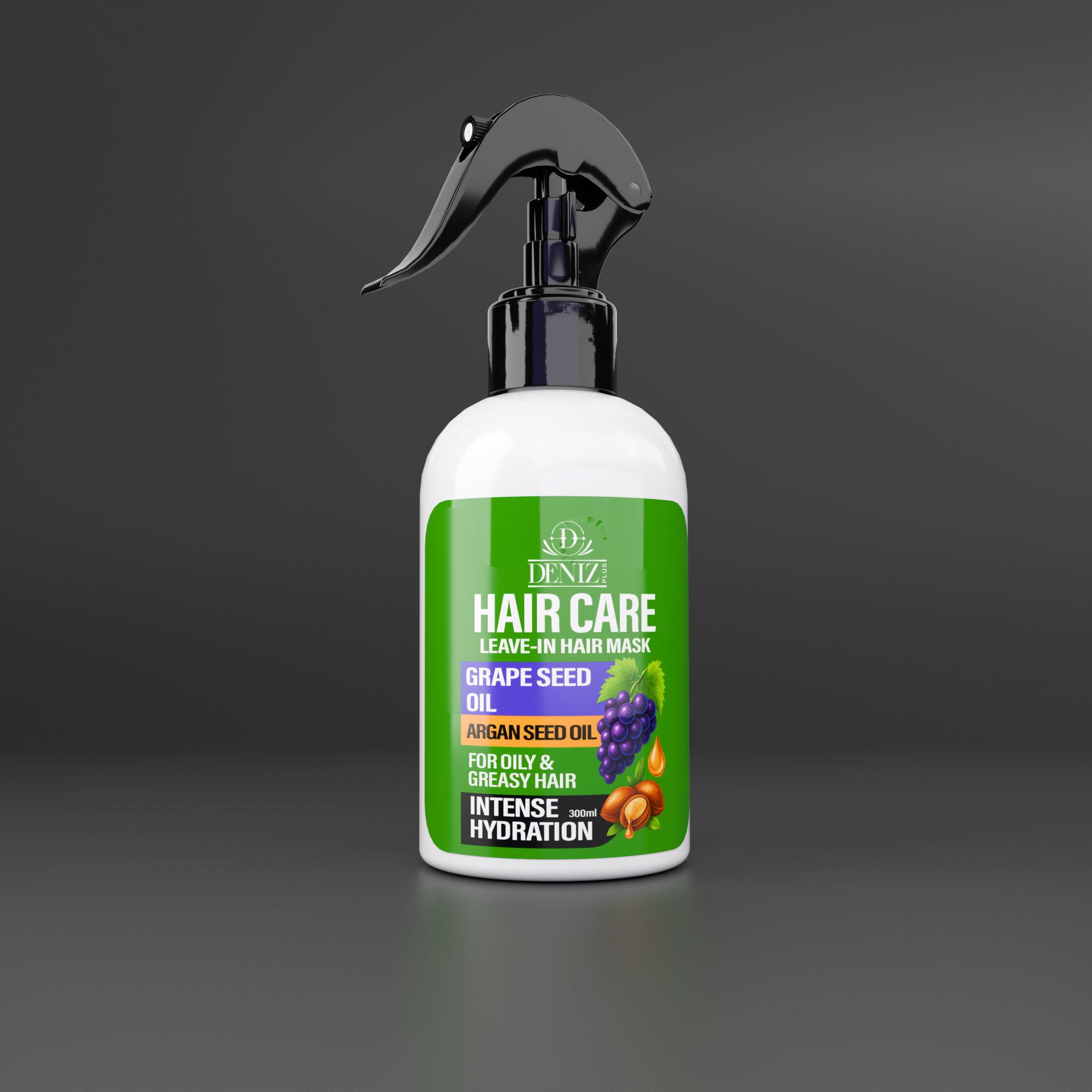 ماسک موی مخصوص موهای چرب 300 میل با روغن هسته انگور و روغن آرگان – آبرسان و کنترل‌کننده چربی مو